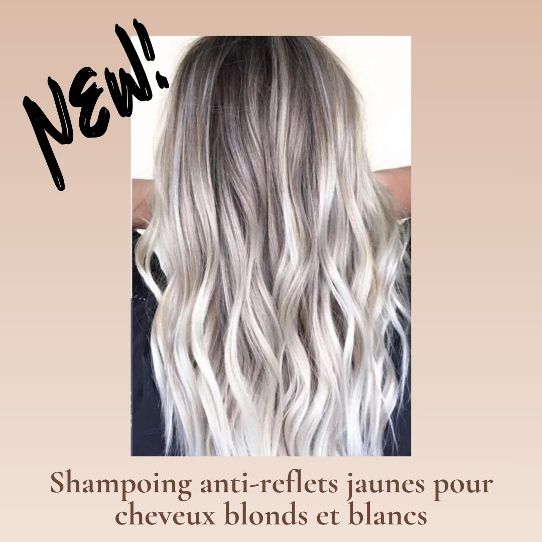 Shampoing pour cheveux blonds, décolorés et blancs