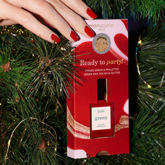 Nagellack Set Red Velvet & Glitters Gold