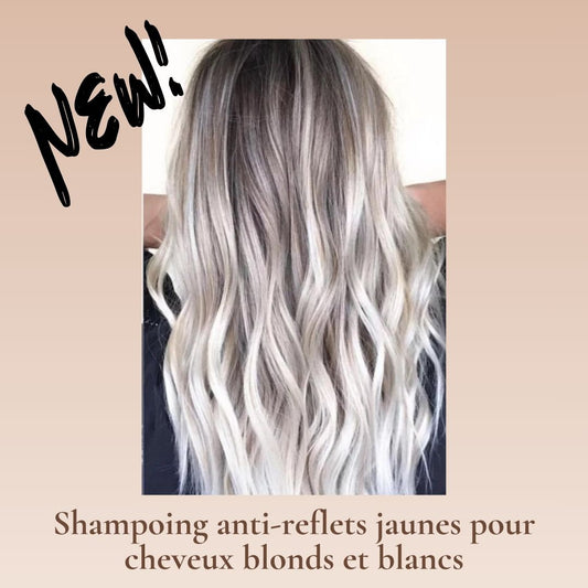 Shampoing pour cheveux blonds, décolorés et blancs
