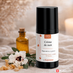 100 % natürliche Nachtcreme | Fettige und Mischhaut