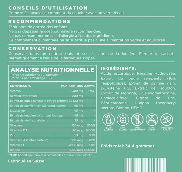 CapilActive Woman Silver | Repousse et fortifiant cheveux pour les +45 ans