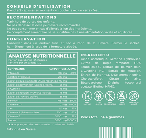 CapilActive Woman Silver | Repousse et fortifiant cheveux pour les +45 ans