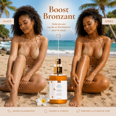 Boost bronzant | Parfum fleur de Tiaré