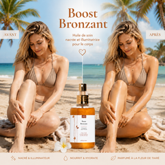 Boost bronzant | Parfum fleur de Tiaré