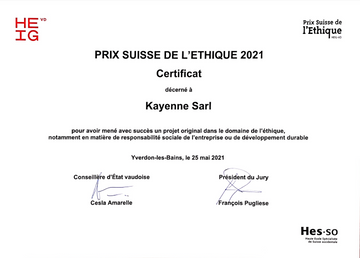Prix suisse de l'éthique 2021