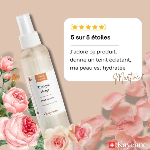Tonique à l’hydrolat de rose bio