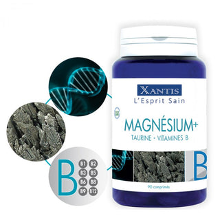 Magnesium+ für Anti-Stress und gegen Überanstrengung.
